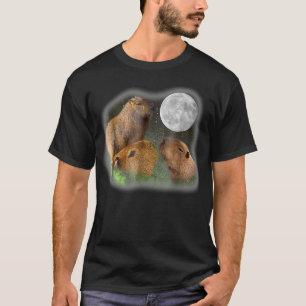 Camiseta Three Moon Capybaras
