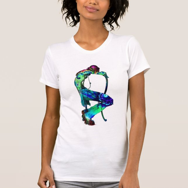 Camiseta #three psicadélico do baby-sitter (Frente)