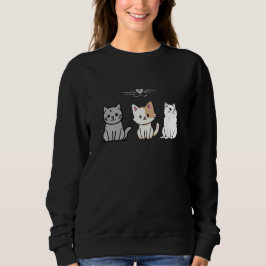 Camiseta Three Sitting Cartoon Cats