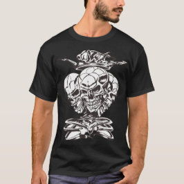 Camiseta Three Skulls with Crown