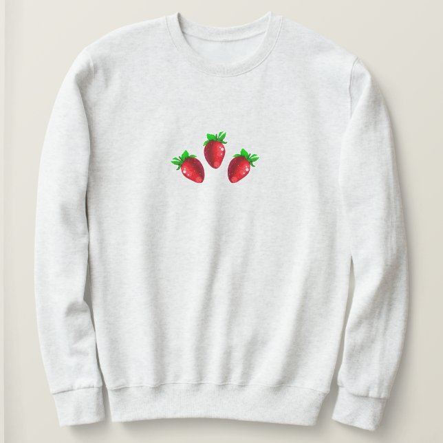 Camiseta Three Strawberries (Frente do Design)