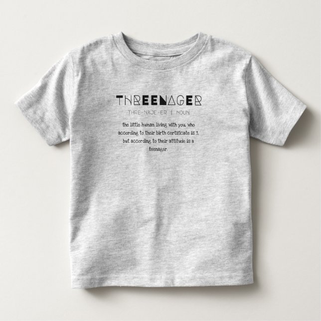 Camiseta Threenager (Frente)