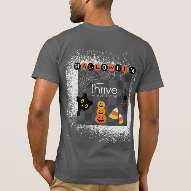 Camiseta Thrive Checkered Halloween TSirt (Verso)