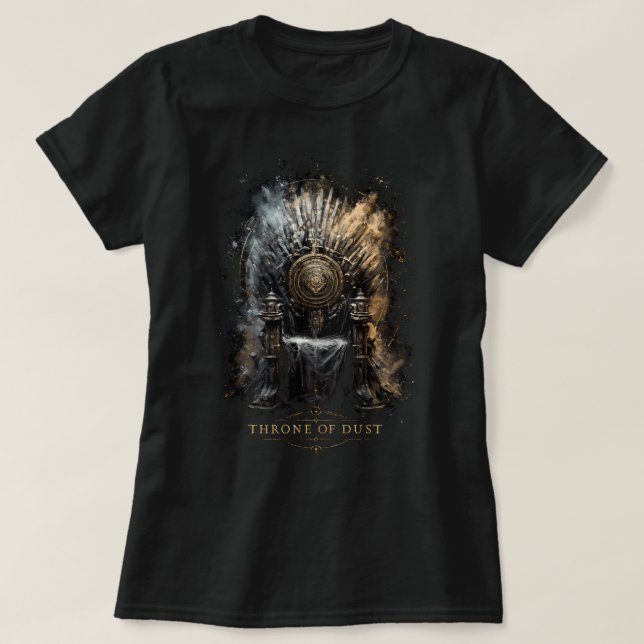Camiseta Throne of Dust Dark Fantasy Women's (Frente do Design)