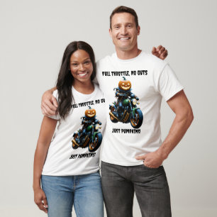 Camiseta Throttle do cheio - Camisa-T de motocicleta do Hal