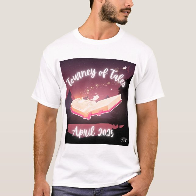 Camiseta Throwback April 2025 Tourney of Tales Shirt (Frente)