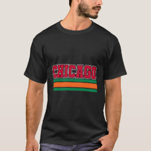 Camiseta Throwback Chicago Blackredorangegreen Hometown Chi