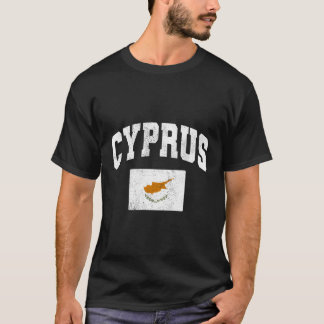 Camiseta Throwback de Bandeira de Chipre