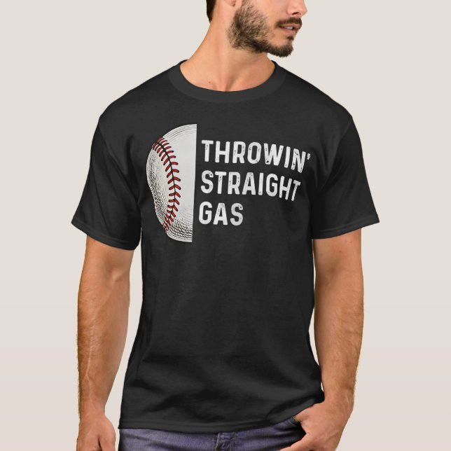 Camiseta Throwing Straight Gas Baseball Pitcher Pitching Cl (Frente)