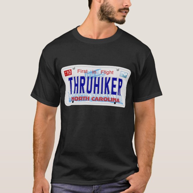 Camiseta THRUHIKER - Placa do NC (Frente)