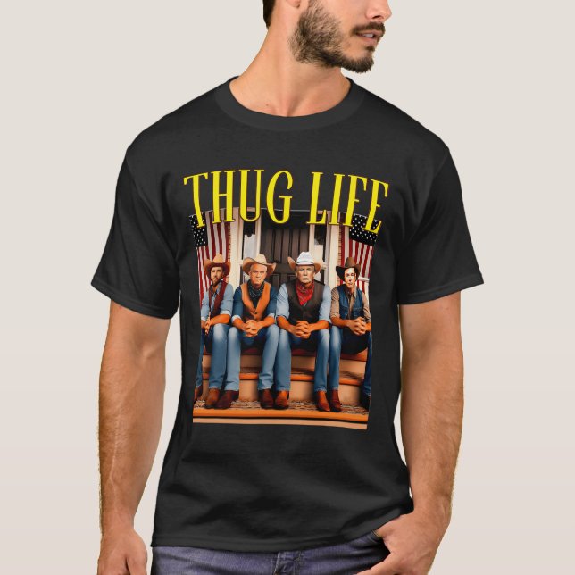 Camiseta Thug Life Trump Vance Kennedy Elon (Frente)