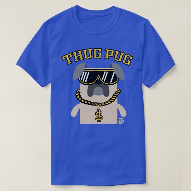 CAMISETA THUG PUG (Frente do Design)