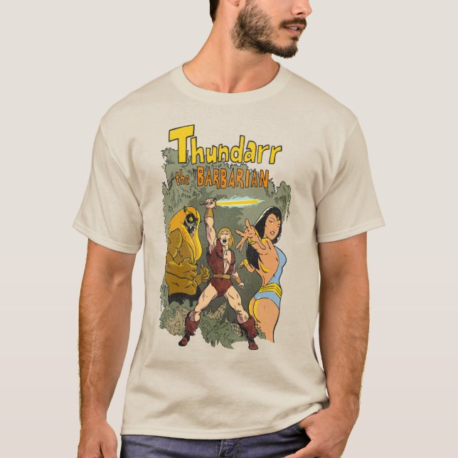 Camiseta Thundararn The Barbarian - Retro Comic TV Show (Frente)