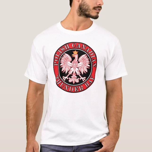 Camiseta Thunder Bay Polonesa Águia Canadiana (Frente)