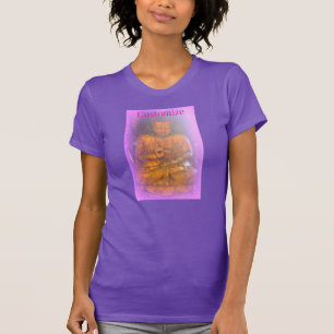 Camiseta Thunder_Cove da Estátua Buda Rosa Púrpura