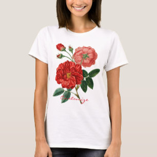 Camiseta Thunder_Cove da Ilustração de Rosa vermelha de V