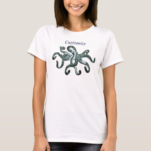 Camiseta Thunder_Cove de Octopus Azul (Frente)