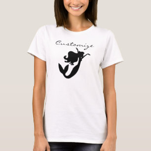 Camiseta Thunder_Cove de Silhueta Preta de Sereia