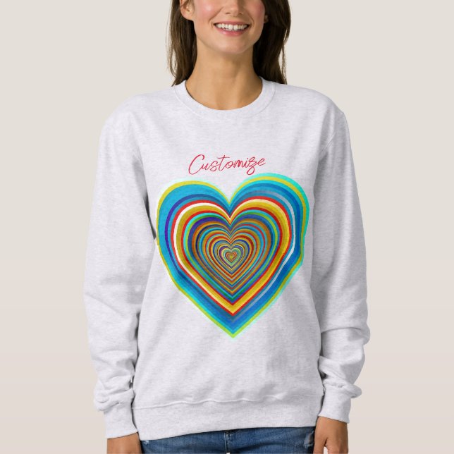 Camiseta Thunder_Cove do Coração de Multicores do Namorados (Frente)