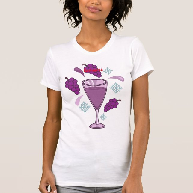 Camiseta Thunder_Cove do Feriado do Bebendo do Vinho feliz (Frente)