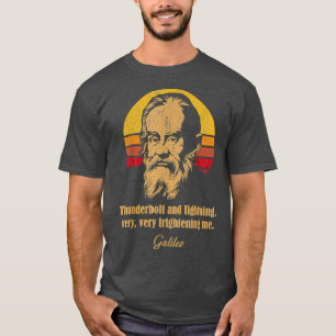 Camiseta Thunderbolt e relâmpago Meme da Astronomia Galileo