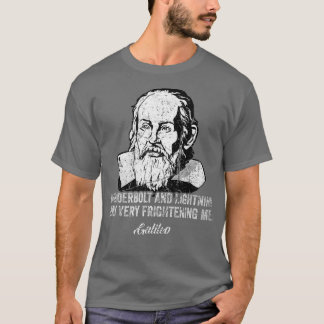 Camiseta Thunderbolt relâmpago do filósofo Galileu