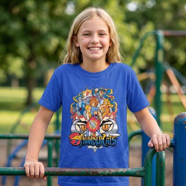 Camiseta ThunderCats | Firey Group Graphic (Simulated kid wearing shirt)