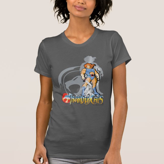 Camiseta ThunderCats | Gráfico de Sombra de Leão-O Halftton (Frente)