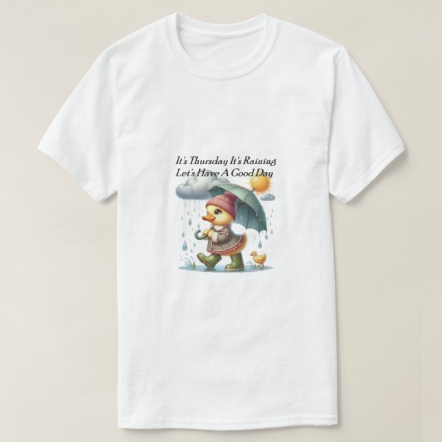 Camiseta Thursday Raining. (Frente do Design)