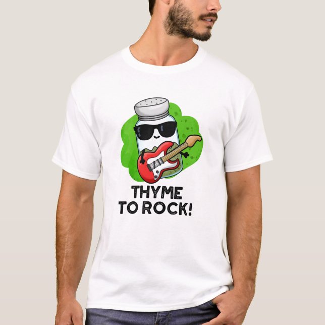 Camiseta Thyme Para Arremessar O Herb Pun (Frente)