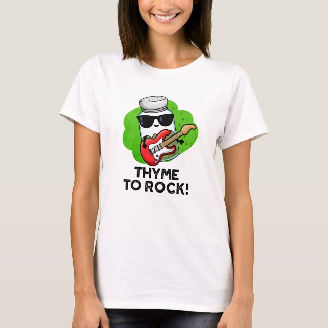 Camiseta Thyme Para Arremessar O Herb Pun (Frente)