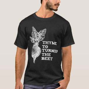 Camiseta Thyme Para Nabar O Jardim Vegetal De Beterraba