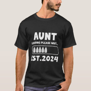 Camiseta Tia 2024 Carregando Anúncios Engraçados De Gravide