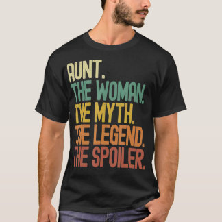 Camiseta Tia A Mulher Mita Lenda Spoiler Engraçada Mulher