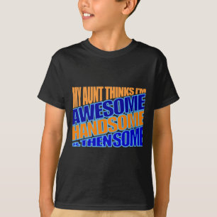 Camiseta tia acha que sobrinho é incrível
