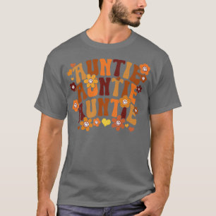 Camiseta Tia Autumn Fall Vintage Retro Groovy Hippie Flo
