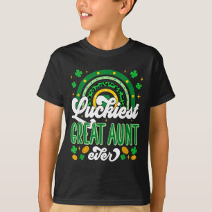 Camiseta Tia avó mais sortuda shamrocks sortudo st patrick'