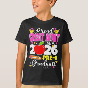 Camiseta Tia avó orgulhosa das mães graduadas do pré-escola