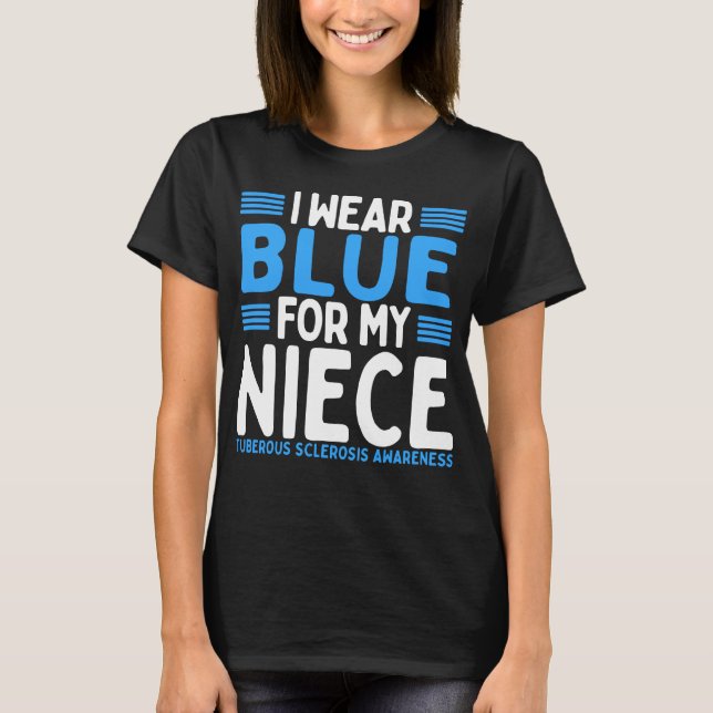 Camiseta Tia Azul Tio Tuberose Sensibilização para a Escler (Frente)