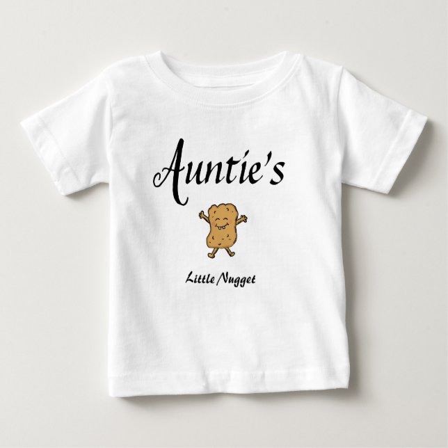 Camiseta Tia Baby Clothes Nugget Niece Nephew (Frente)