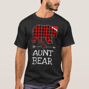 Camiseta Tia Bear Buffalo - Papais noeis de Xadrez Seta Fam