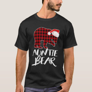 Camiseta Tia Bear Buffalo Red Xadrez Papai noel Natal Paja
