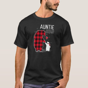 Camiseta Tia Bear Natal Pajama Red Buffalo Xadrez Pre
