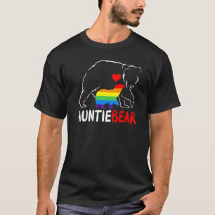 Camiseta Tia Bear Ortod Tia Arco-Íris Sinalizador Lgbt Prid