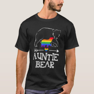 Camiseta Tia Bear Ortod Tia Arco-Íris Sinalizador Lgbt Prid