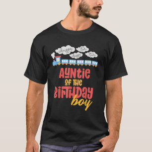 Camiseta Tia Birthday Boy Train Eu tenho 2 anos Chugga