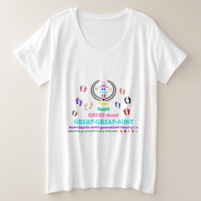 Camiseta Tia Bisavó 2025 (G2) Comemorativa (Frente do Design)
