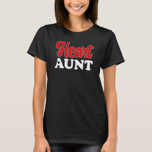 Camiseta Tia cardíaca Tia DC Guerreira Tia Congênita