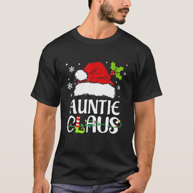 Camiseta Tia Claus Natal Família Pajama Matando Xmas (Frente)