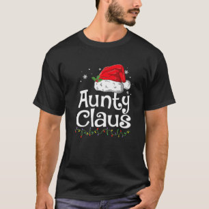 Camiseta Tia Claus Natal Família Pajama Matando Xmas